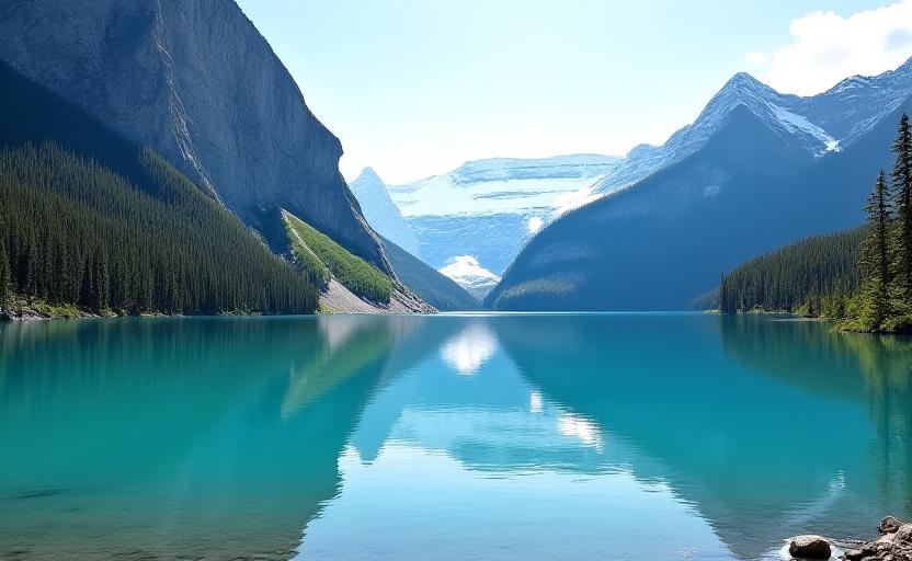 Banff National Park mountain lake