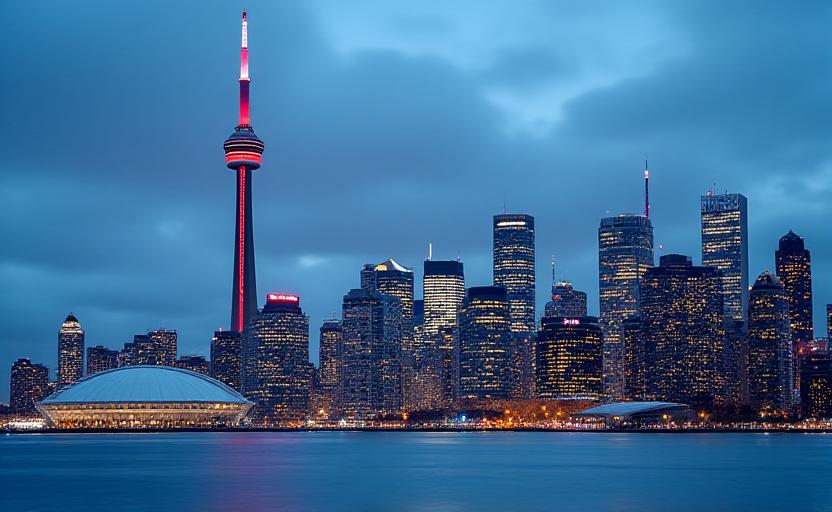Toronto skyline with CN Tower